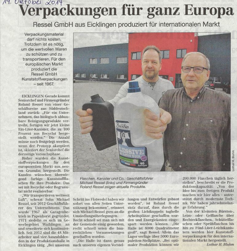 Verpackung für ganz Europa